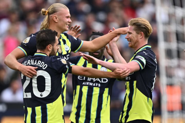 Erling Haaland, Bernardo Silva, Kevin De Bruyne