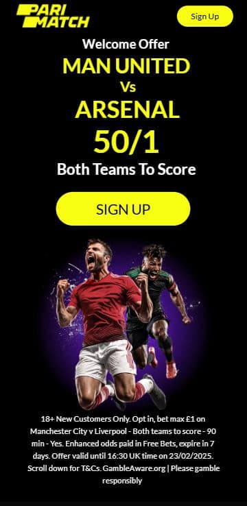 Parimatch Man United vs Arsenal cung cấp MFT Parimatch Man United vs Arsenal cung cấp MFT