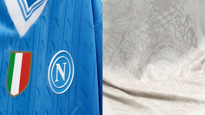 Bộ dụng cụ nhà và sân khách mới của Napoli là tác phẩm nghệ thuật.